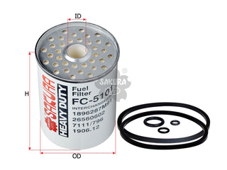 SAKURA,, Fuel Filter (Housing), 86570171, FC-5101, FORD