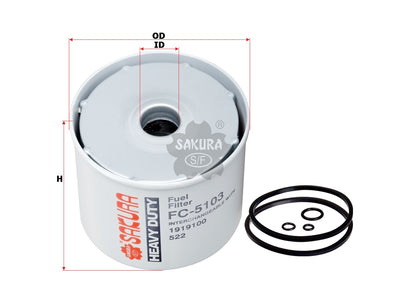 SAKURA,, Fuel Filter (Housing), K915319, FC-5103, MANITOU