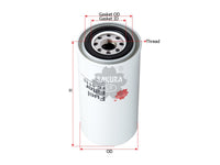 SAKURA,, Fuel Filter (Spin-On), OE42873, FC-5110, PERKINS