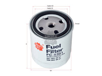 กรองน้ำมันเชื้อเพลิง(Spin-On) , SAKURA, 354, FC-5301, MERCEDES-BENZ (124865)
