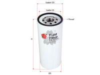 SAKURA,, Fuel Filter (Spin-On), 002 092 28 01, FC-5305, MTU