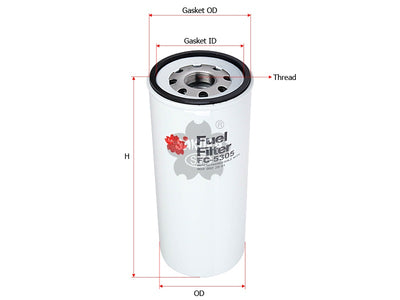 SAKURA,, Fuel Filter (Spin-On), 002 092 28 01, FC-5305, MTU