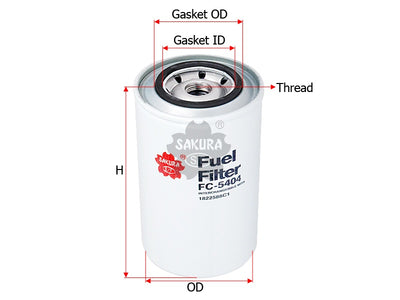 SAKURA,, Fuel Filter (Spin-On), 26 560 137, FC-5404, INTERNATIONAL HARVESTER/IHC