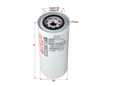 SAKURA,, Fuel Filter (Spin-On), 4N-5823, FC-5502, CATERPILLAR