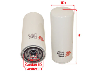 SAKURA,, Fuel Filter (Spin-On), 1R-1712, FC-5519, CATERPILLAR