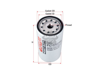 SAKURA,, Fuel Filter (Spin-On), 23390-JAA10, FC-55240, SINOTRUK
