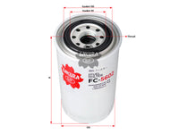 กรองน้ำมันเชื้อเพลิง(Spin-On), SAKURA, X1.3240021, FC-5602, HYUNDAI (123179)