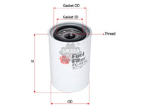 SAKURA,, Fuel Filter (Spin-On), 600-311-8321, FC-5610, KOMATSU