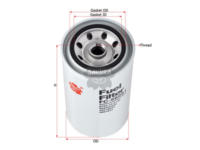 SAKURA,, Fuel Filter (Spin-On), D63800202, FC-56251, IVECO
