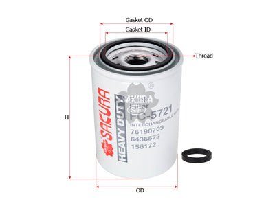 SAKURA,, Fuel Filter (Spin-On), M0949095, FC-5721, CLARK