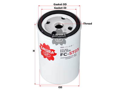 SAKURA,, Fuel Filter (Spin-On), F119 200 060 010, FC-5723, DEUTZ AG