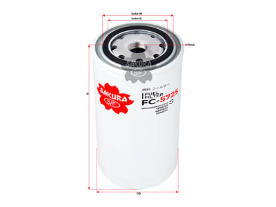 SAKURA,, Fuel Filter (Spin-On), 2943501, FC-5725, CUMMINS