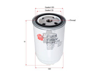 SAKURA,, Fuel Filter (Spin-On), 2034 0251, FC-62110, FIAT