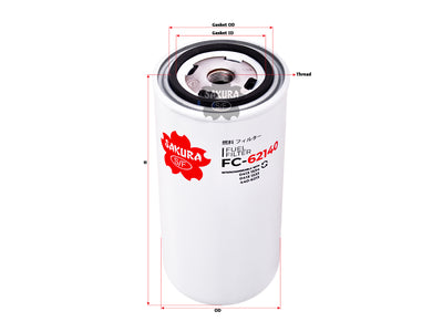 SAKURA,, Fuel Filter (Spin-On), 2275738, FC-62140, DEUTZ AG