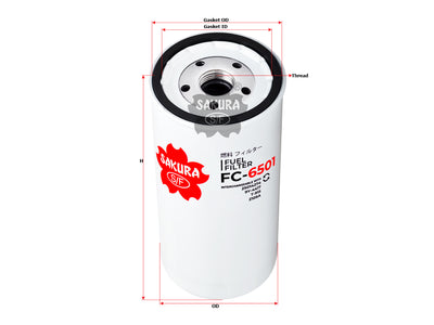 SAKURA,, Fuel Filter (Spin-On), 29462, FC-6501, MASSEY-FERGUSON