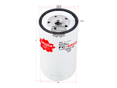 SAKURA,, Fuel Filter (Spin-On), 29463, FC-6502, MASSEY-FERGUSON