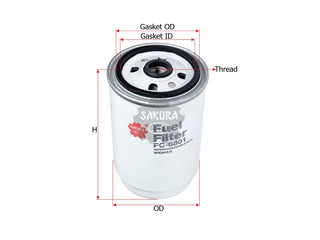 SAKURA,, Fuel Filter (Spin-On), 51.12503.0031, FC-6801, MAN