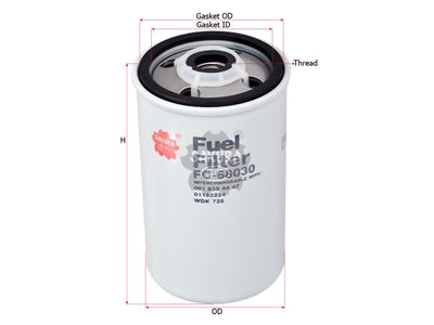 SAKURA,, Fuel Filter (Spin-On), 51.12503-0072, FC-68030, MAN