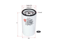 Fuel Filter (Spin-On)၊ SAKURA၊ 8385932၊ FC-7103၊ VOLVO (123366)