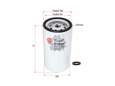SAKURA,, Fuel Filter (Spin-On), 8385932, FC-7103, VOLVO