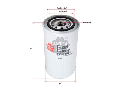 SAKURA,, Fuel Filter (Spin-On), EMD 8423132, FC-7901, VM