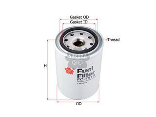 SAKURA,, Fuel Filter (Spin-On), 1373082, FC-7913, SCANIA