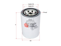 กรองน้ำมันเชื้อเพลิง(Spin-On) , SAKURA, 20-11-3693, FC-7922, THERMO-KING (126584)