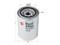 SAKURA,, Fuel Filter (Spin-On), 1763776, FC-8301, SCANIA