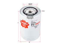 กรองน้ำมันเชื้อเพลิง(Spin-On), SAKURA, 4618310, FC-9800, ALLIS CHALMERS (122914)