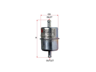 ဆီစစ် (In-Line)၊ SAKURA၊ 12581-43012၊ FS-1004၊ MANITOU (123138)