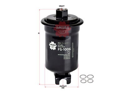 SAKURA,, Fuel Filter (In-Line), MB868455, FS-1006, MITSUBISHI