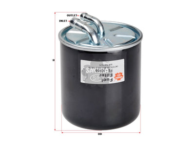 SAKURA,, Fuel Filter (In-Line), MR597635, FS-10450, SMART