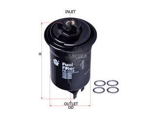 SAKURA,, Fuel Filter (In-Line), 25175580, FS-1118, TOYOTA