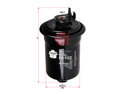 SAKURA,, Fuel Filter (In-Line), 25121595, FS-1123, DODGE