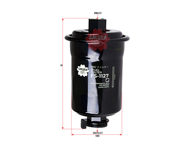 SAKURA,, Fuel Filter (In-Line), MB658689, FS-1127, MITSUBISHI
