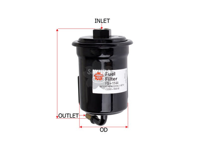 Fuel Filter (In-Line)၊ SAKURA၊ 23300-50090၊ FS-1144၊ TOYOTA (124266)