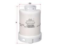 กรองน้ำมันเชื้อเพลิง(ในถัง) SAKURA, 23300-28030, FS-1157, TOYOTA (124239)