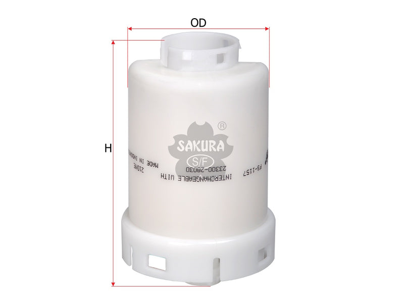 กรองน้ำมันเชื้อเพลิง(ในถัง) SAKURA, 23300-28030, FS-1157, TOYOTA (124239)