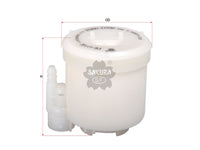 SAKURA,, Fuel Filter (In-Tank), 23300-21030, FS-11730, TOYOTA