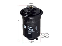 กรองน้ำมันเชื้อเพลิง (In-Line) SAKURA, 23300-79525, FS-1406, GMC (123765)