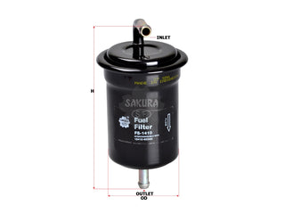 SAKURA,, Fuel Filter (In-Line), 15410-65D00, FS-1410, SUZUKI
