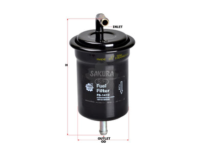 SAKURA,, Fuel Filter (In-Line), 15410-65D00, FS-1410, SUZUKI
