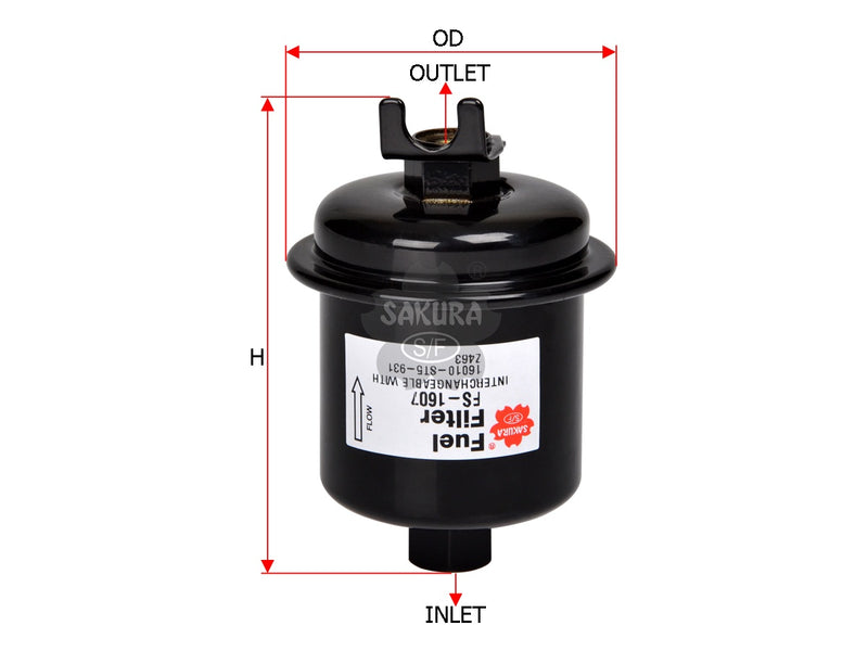 ဆီစစ် (In-Line)၊ SAKURA၊ 16010-ST5-933၊ FS-1607၊ HONDA (125797)