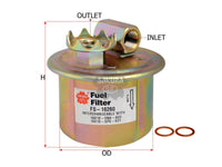 SAKURA,, Fuel Filter (In-Line), 16900-SM4-A31, FS-16260, HONDA