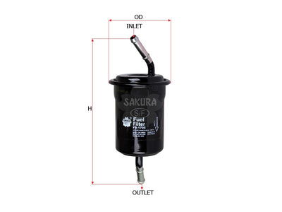 SAKURA,, Fuel Filter (In-Line), 25067078, FS-1705, MAZDA