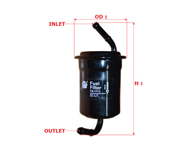 SAKURA,, Fuel Filter (In-Line), KB359-20-490A, FS-1713, FORD
