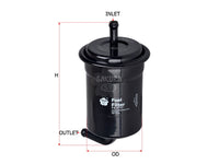 SAKURA,, Fuel Filter (In-Line), K801-20-490, FS-1717, MAZDA