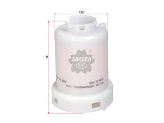 กรองน้ำมันเชื้อเพลิง(อินไลน์) SAKURA, ZL05-20-490A, FS-1729, MAZDA (125410)