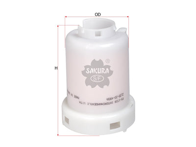 SAKURA,, Fuel Filter (In-Line), ZL05-20-490A, FS-1729, MAZDA