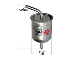 SAKURA,, Fuel Filter (In-Line), 1N02-13-470, FS-1804, NISSAN
